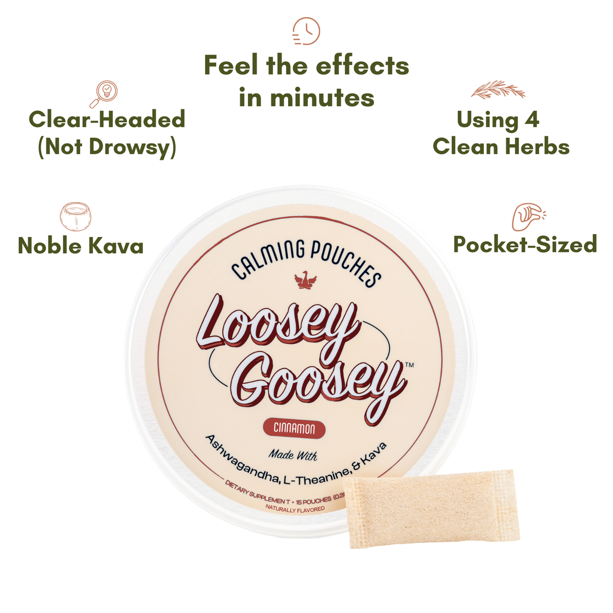 Loosey Goosey Nic-Free Wellness Pouches-3PCS